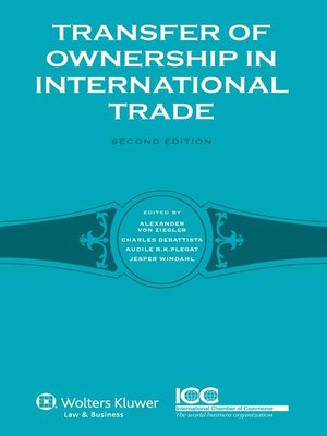 cover image of Transfer of Ownership in International Trade